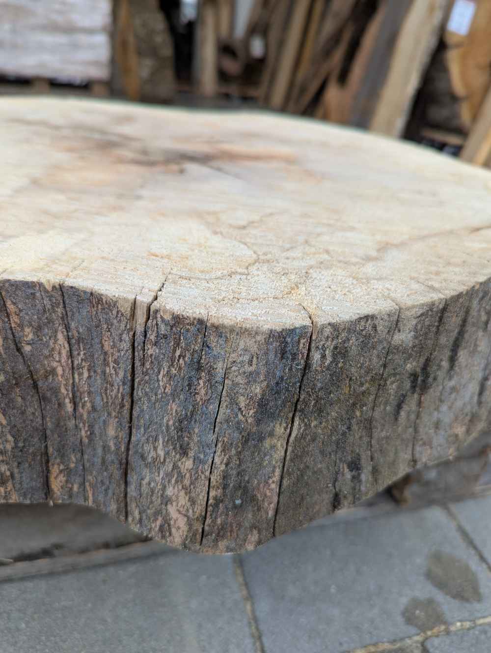 Große Baumscheibe rund